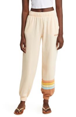 Rip Curl Surf Revival Fleece Joggers in Light Peach