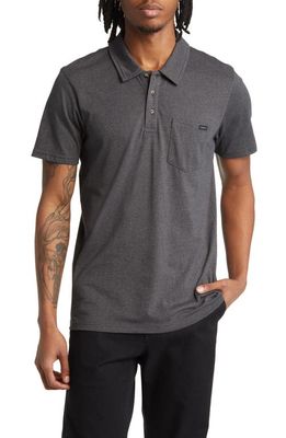 Rip Curl Too Easy Pocket Polo in Black Marle