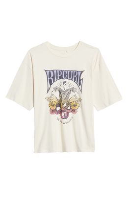 Rip Curl Women's Azalea Rock Cotton Graphic Tee in Bone