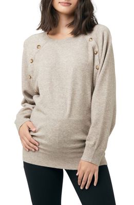 Ripe Maternity Megan Batwing Maternity/Nursing Top in Latte