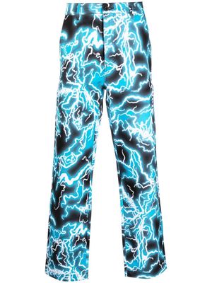 Ripndip all-over graphic-print trousers - Blue