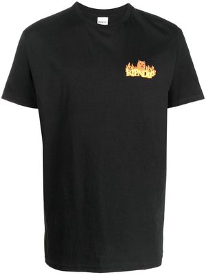 Ripndip chest logo-print detail T-shirt - Black