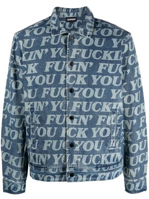 Ripndip graphic-print shirt jacket - Blue