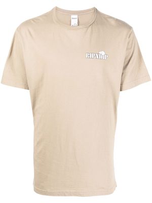 Ripndip graphic-print short-sleeved T-shirt - Neutrals