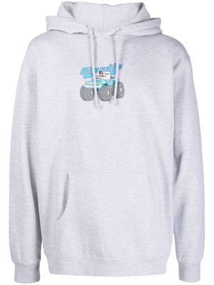 Ripndip logo-print detail hoodie - Grey