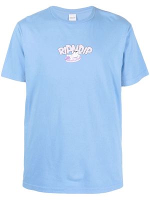 Ripndip logo-print short-sleeved T-shirt - Blue