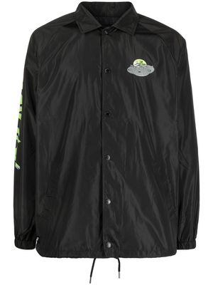 Ripndip logo-print sleeve windbreaker jacket - Black
