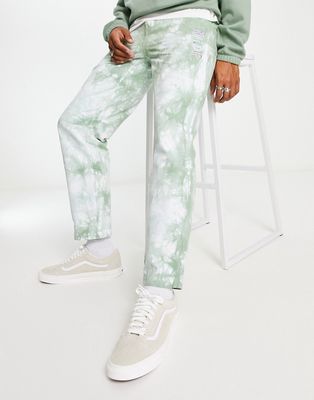 RIPNDIP og prisma casual pants in green and white tie dye