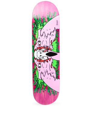 Ripndip Skull Face Flamingo skateboard deck - Neutrals