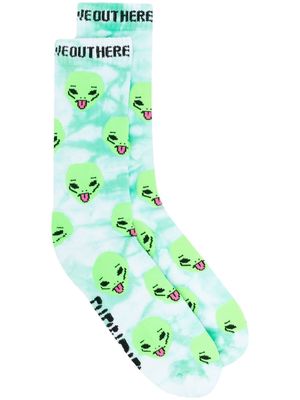 Ripndip We Out There tie dye socks - Green