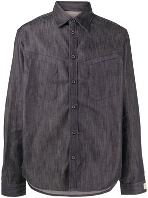 RITO STRUCTURE long-sleeve denim overshirt - Blue
