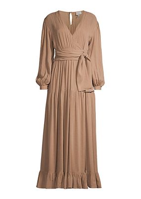 River Belted Tiered Maxi Dress
