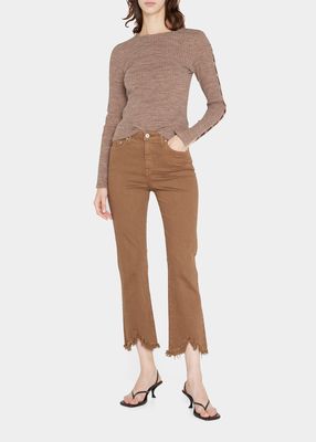 River High-Rise Cropped Straight-Leg Jeans