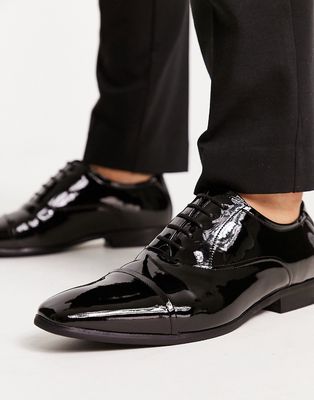 River Island Formal Derby Shoes In Black