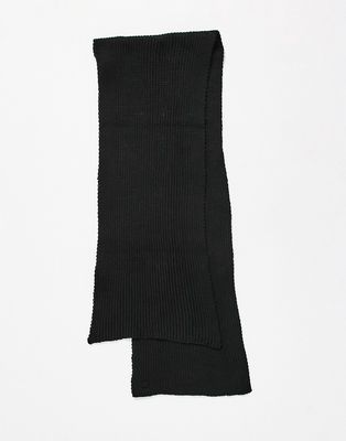 River Island knit scarf in black
