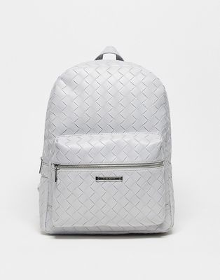 River Island large backpack in gray