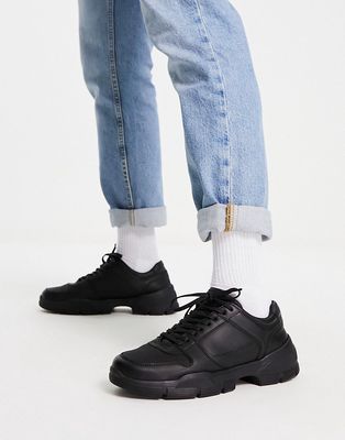 River Island molded sole hybrid shoes in black