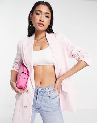 River Island oversized blazer in pink - part of a set