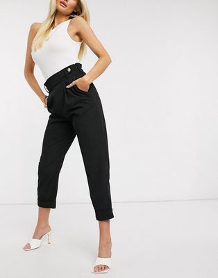 River Island peg pants in black