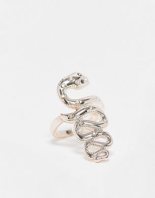 River Island snake ring in gold