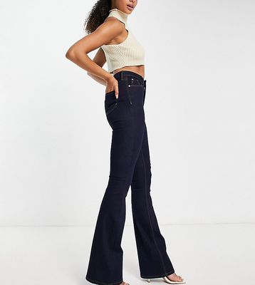 River Island Tall Amelie flare jeans in dark blue