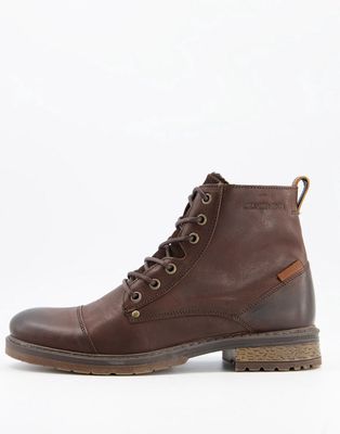 River Island teddy lined boots in brown