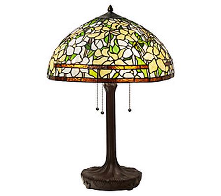 River of Goods 25.75"H Tiffany-Style Stained Gl ss Table Lamp