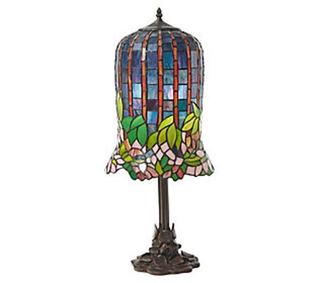 River of Goods 26"H Lily Tiffany-Style Stained lass Lamp