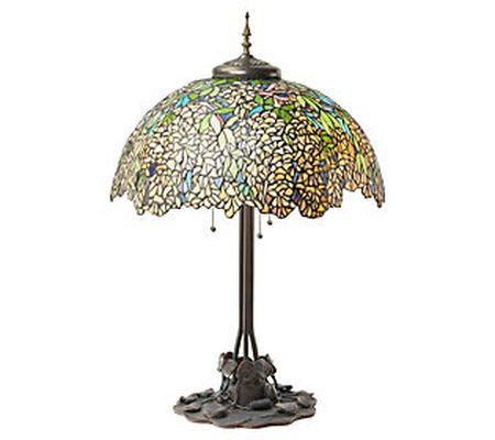 River of Goods 31.75"H Tiffany-Style Stained Gl ss Table Lamp