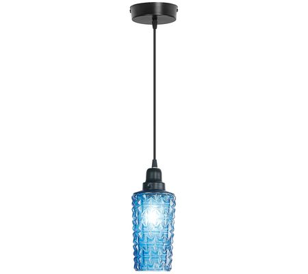 River of Goods 4.75" W 1-Light Tami Glass and M tal Pendant
