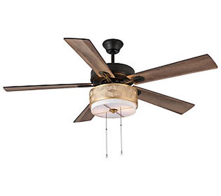 River of Goods 52" 5-Blade LED Gold Lighted Cei ling Fan