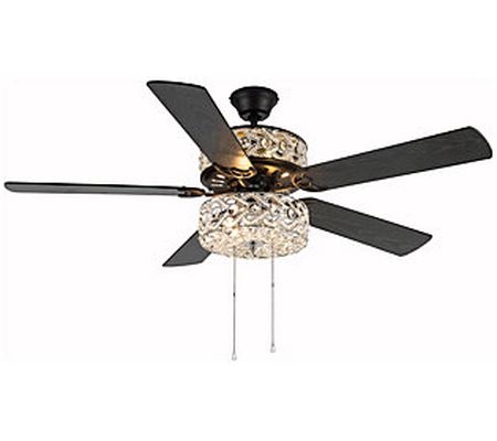 River of Goods 52"W Double-Lit Wedding Band Cei ling Fan