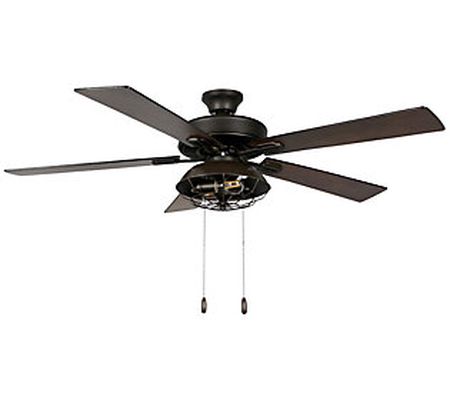 River of Goods 52"W Farmhouse Lantern LED Ceili ng Fan