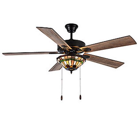 River of Goods 52"W Green 5-Blade Ceiling Fan w ith Remote