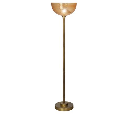 River of Goods 65.75"H Gold/Brushed Gold Metal loor Lamp