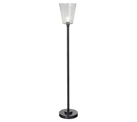 River of Goods 69.25"H Black/Black Metal Modern Floor Lamp