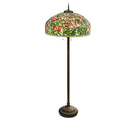 River of Goods 69"H Tiffany-Style Stained Glass Floor Lamp