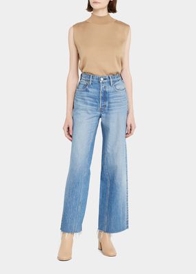 RIverview High Rise Wide Straight Ankle Jeans