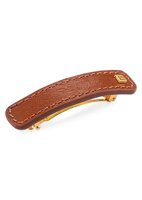 Riviera Medium Leather Barrette