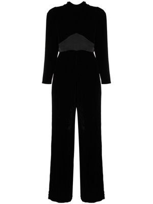 Rixo Beatriz velvet jumpsuit - Black