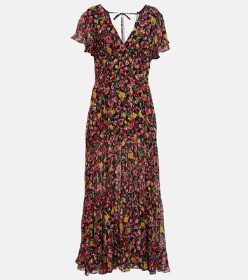 Rixo Delicia floral georgette maxi dress