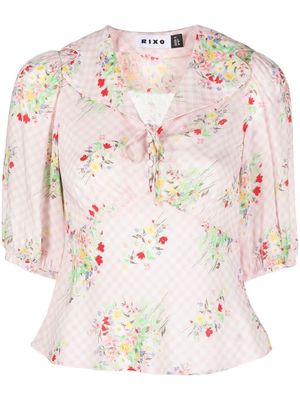 Rixo floral-print blouse - Pink