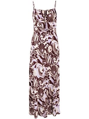 Rixo floral-print maxi dress - Brown