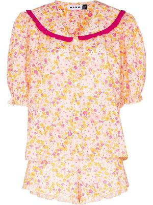 Rixo floral-print pyjama set - Pink
