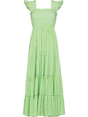Rixo gingham check-print dress - Green