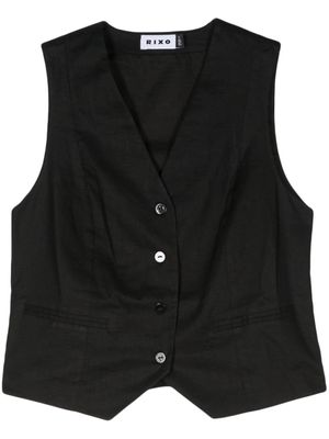 Rixo Noah tailored waistcoat - Black