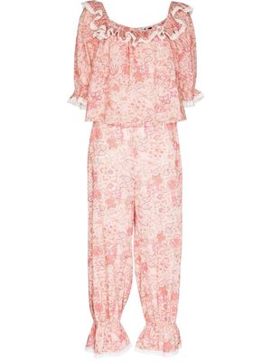Rixo paisley-print pyjama set - Pink