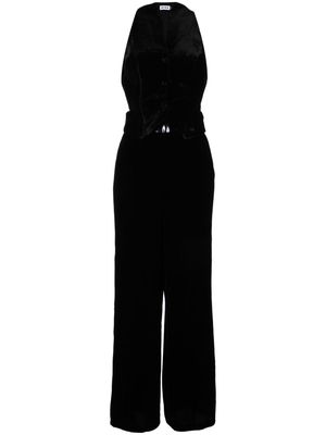Rixo Sienna velvet jumpsuit - Black