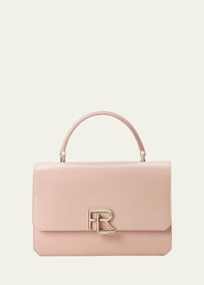 RL 888 Flap Leather Top-Handle Bag