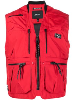 RLX Ralph Lauren Brendan multi-pocket cargo vest - Red